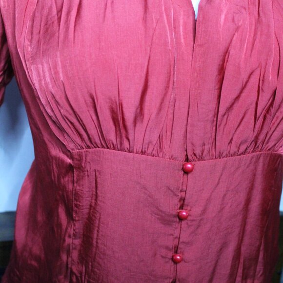 NWT red Scarlett Darkness Corset Blouse - 2XL (F21) - Picture 2 of 8